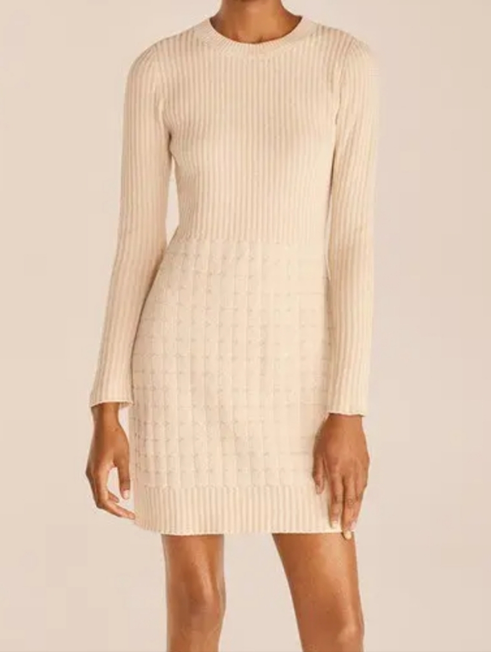 Rebecca Taylor Quilted Velvet Sweater Dress M